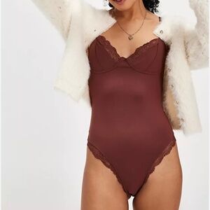 NWOT Free People Somewhere Sometime Bodysuit Size Large